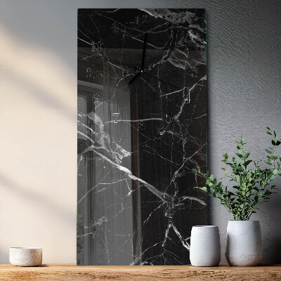 Modern vertical wall clock Graphite