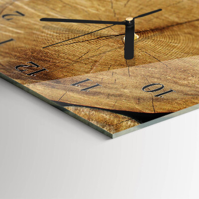 Vertical rectangular wall clock Wood