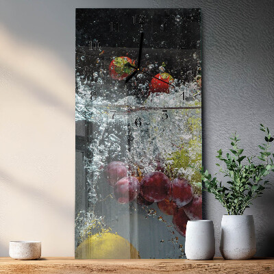 Vertical rectangular wall clock Fruit