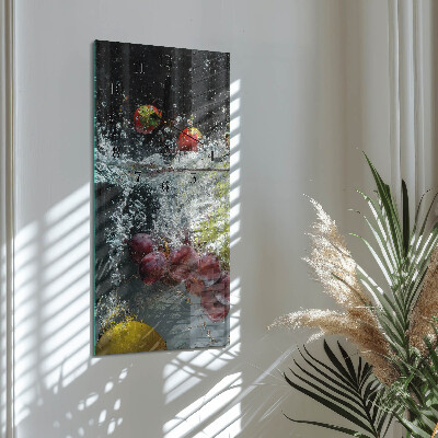 Vertical rectangular wall clock Fruit