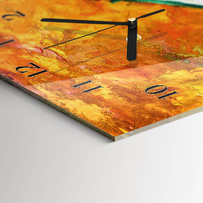 Glass wall clock vertical Łódź
