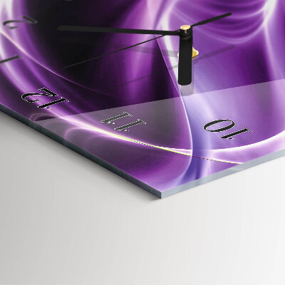 Vertical rectangular wall clock Waves