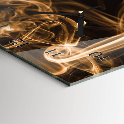 Modern vertical wall clock A cup of coffee