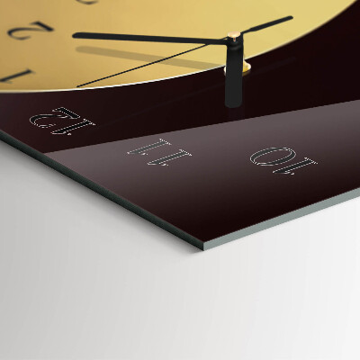 Glass clock vertical Abstract art