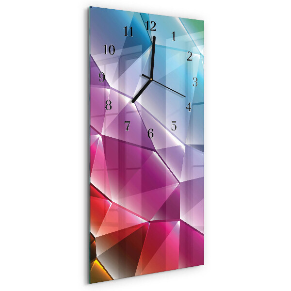 Vertical wall clock 3D pattern