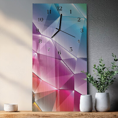 Vertical wall clock 3D pattern