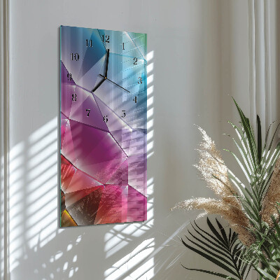 Vertical wall clock 3D pattern