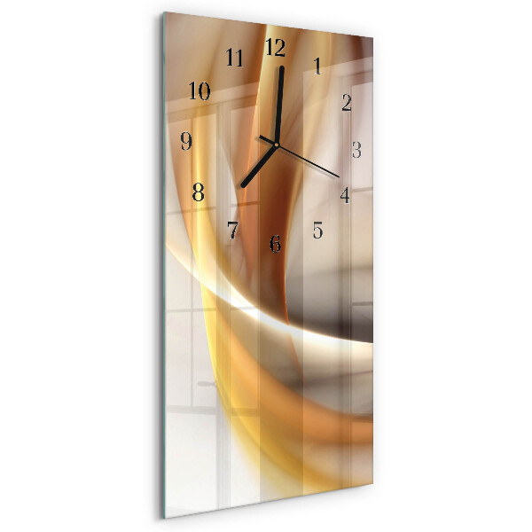 Vertical rectangular wall clock Abstraction