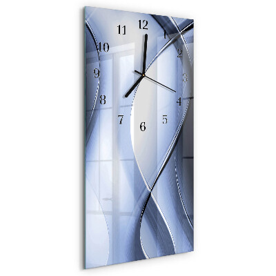 Vertical rectangular wall clock Abstraction