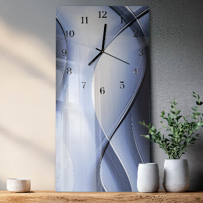 Vertical rectangular wall clock Abstraction