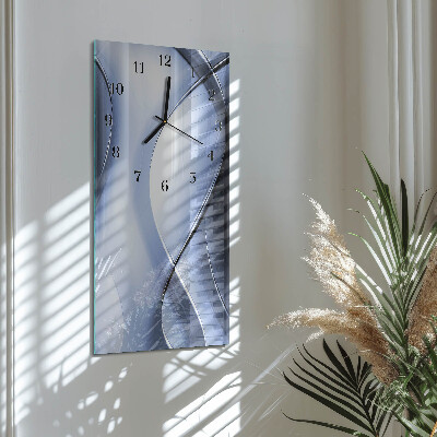 Vertical rectangular wall clock Abstraction