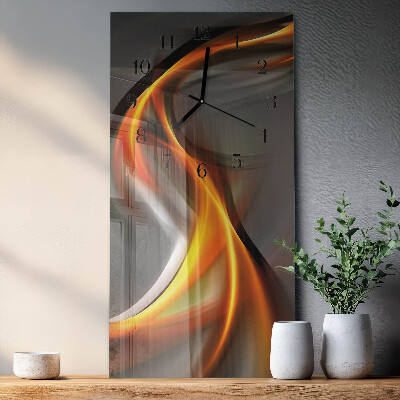 Modern vertical wall clock Abstraction