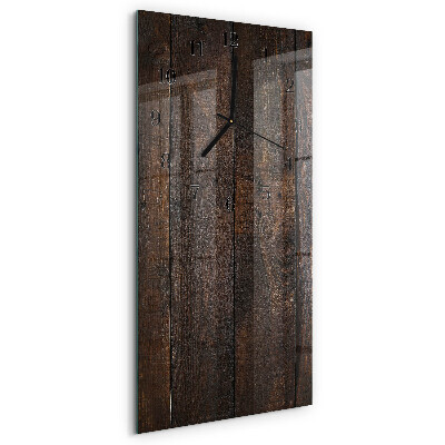 Vertical rectangular wall clock Wood