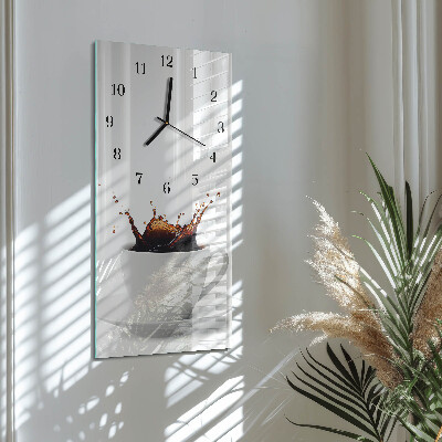 Vertical wall clock Coffee