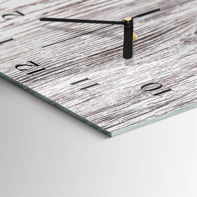 Glass wall clock vertical Without