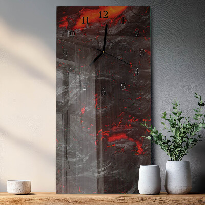 Modern vertical wall clock Lava