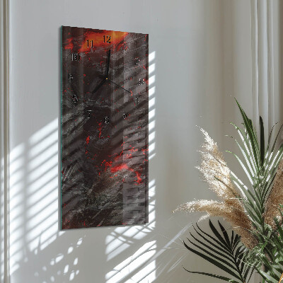 Modern vertical wall clock Lava