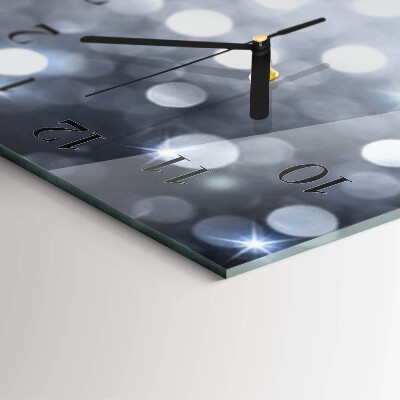 Glass clock vertical Brocade