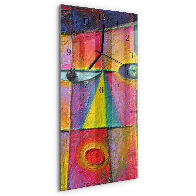 Vertical wall clock Piece