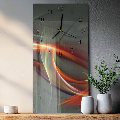 Glass clock vertical Pattern