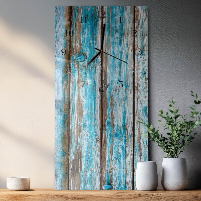 Modern vertical wall clock Wood