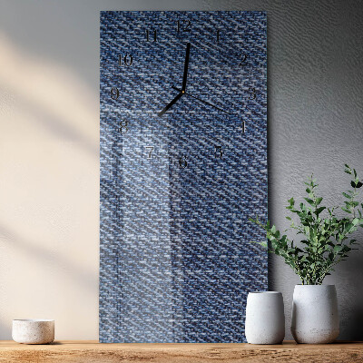 Glass clock vertical Plastic