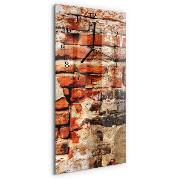 Vertical wall clock Brick wall