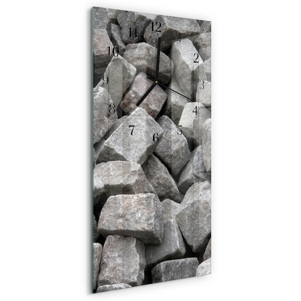 Modern vertical wall clock Stones