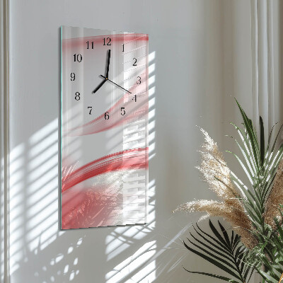 Modern vertical wall clock Abstract art