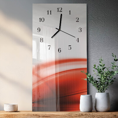Vertical rectangular wall clock Abstract lines