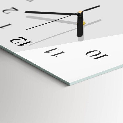 Vertical rectangular wall clock Abstract lines