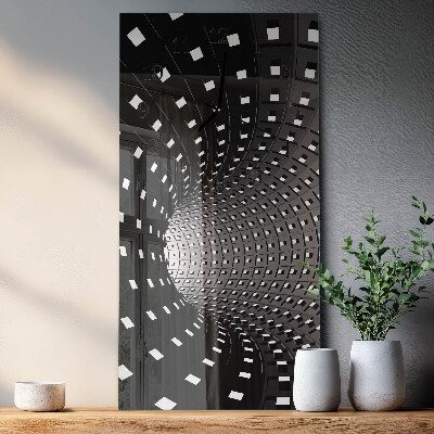 Modern vertical wall clock Tunnel
