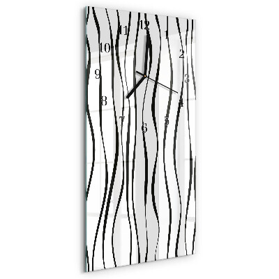 Modern vertical wall clock Stripes
