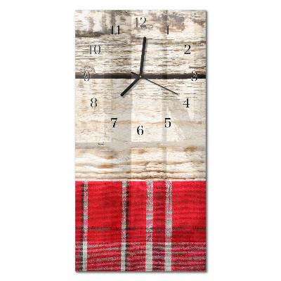 Vertical wall clock Wood