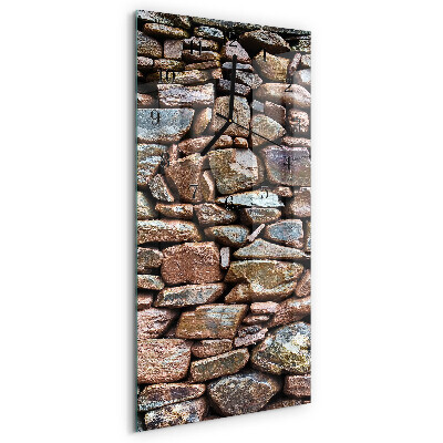 Modern vertical wall clock Stone wall