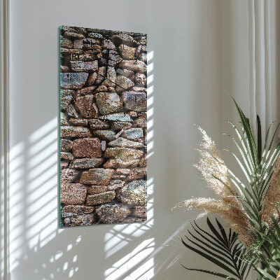 Modern vertical wall clock Stone wall