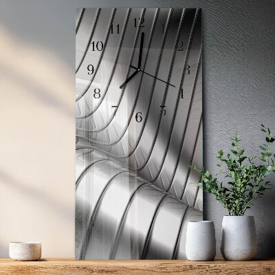 Modern vertical wall clock Wave