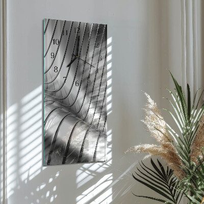 Modern vertical wall clock Wave