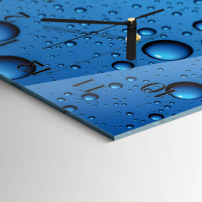 Glass clock vertical Drops