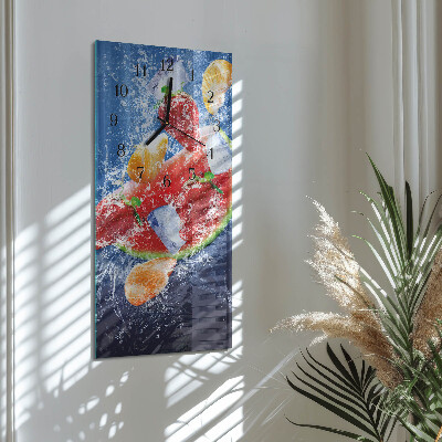 Vertical rectangular wall clock Fruit