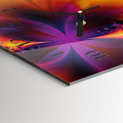 Vertical wall clock Flowers
