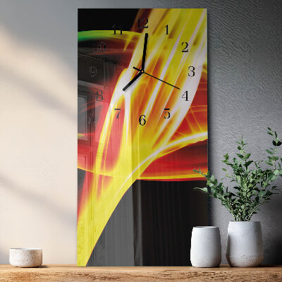 Modern vertical wall clock Abstraction