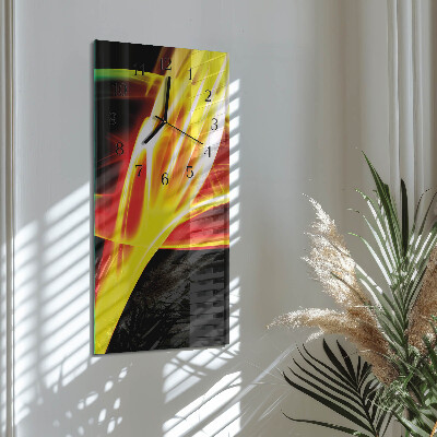 Modern vertical wall clock Abstraction