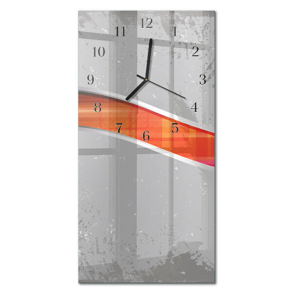 Glass clock vertical Coffee beans