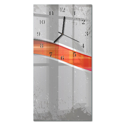 Glass clock vertical Coffee beans