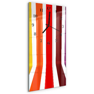 Vertical wall clock Stripes