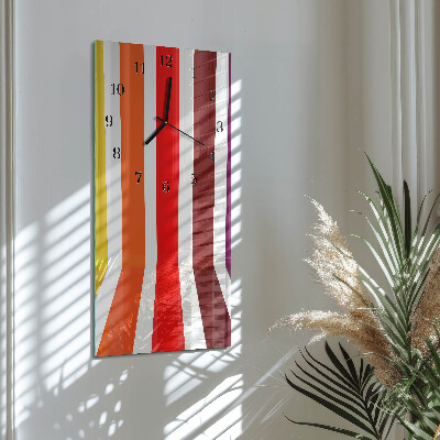 Vertical wall clock Stripes