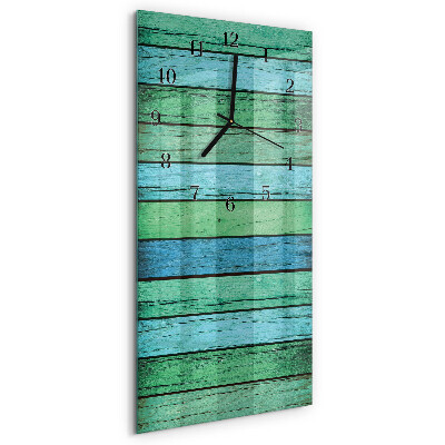 Modern vertical wall clock Wood