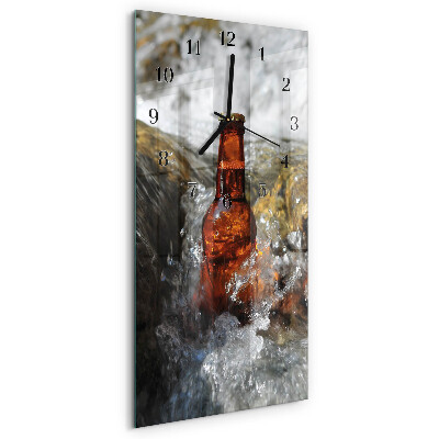 Vertical rectangular wall clock Beer