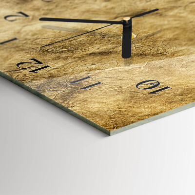 Glass wall clock vertical Table paper